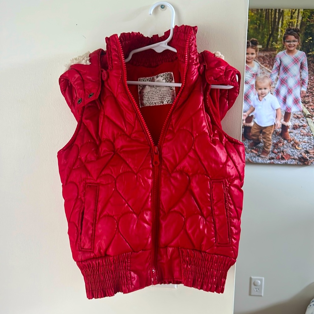 adorable puffer vest with hood